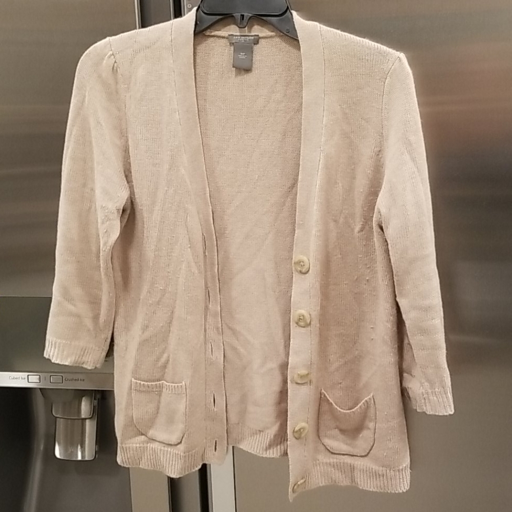 💕ANN TAYLOR PETITES💕 Camel Button Up Cardigan